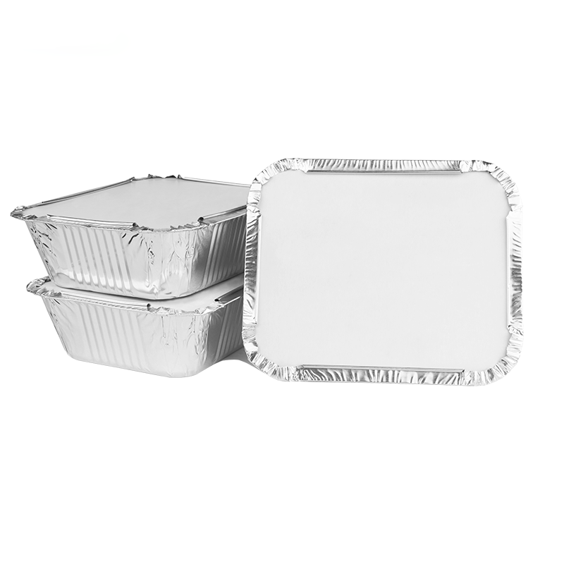 450ml Disposable Aluminum Foil Tray with Foil Lid for Catering & Baking