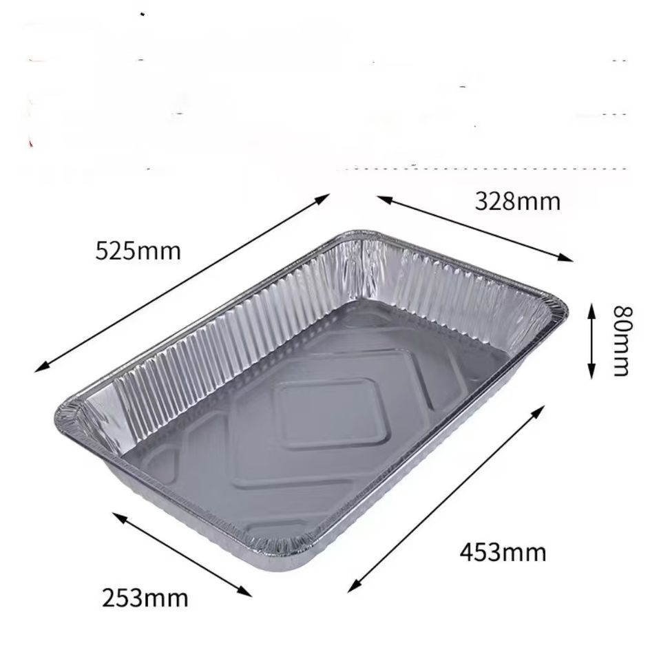 20-Inch Heavy Duty Aluminum Foil Baking Pan with ABS Lid - Food Grade, Disposable