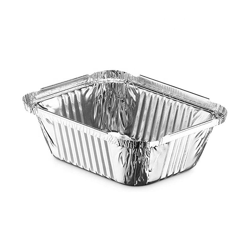 Eco-Friendly Rectangular Aluminum Foil Baking Pans with Lids | OEM Custom
