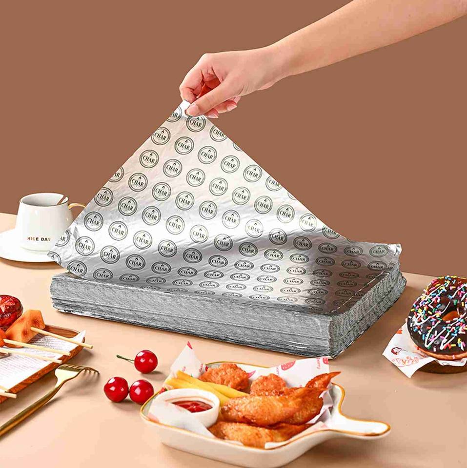 High Purity Catering Aluminum Foil with Custom Logo Tissue Paper Core