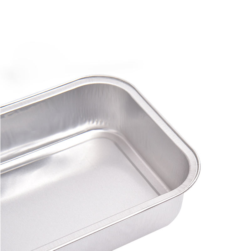 Rectangle Disposable Aluminum Foil Food Container with Lid for Airline Catering