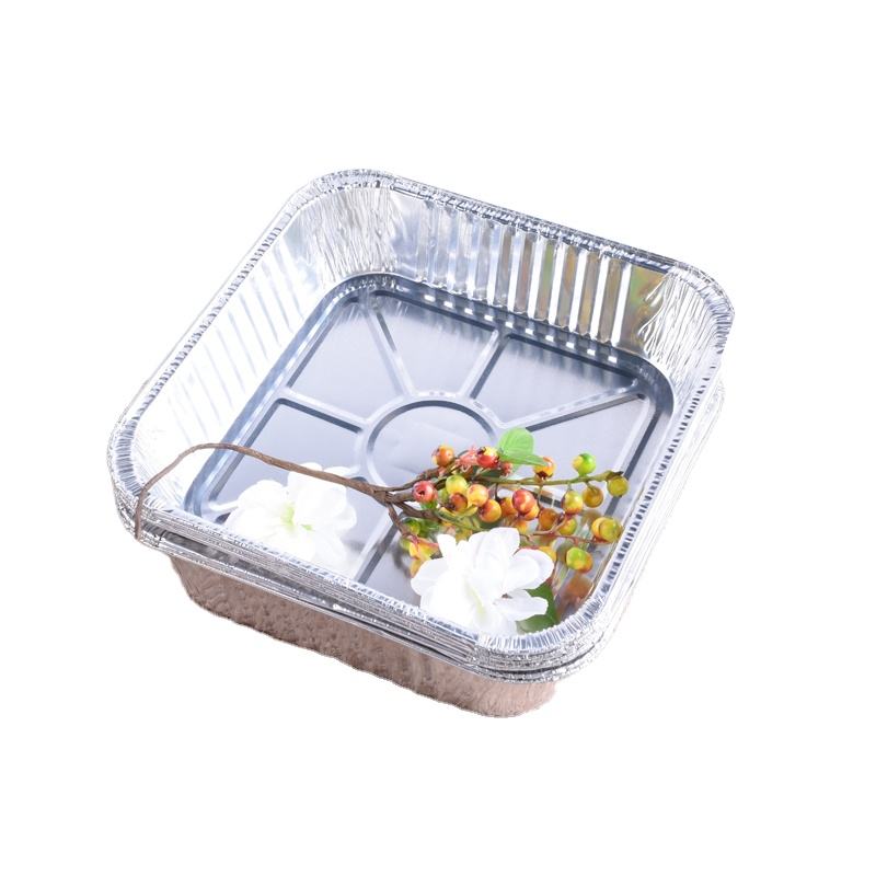 Eco-Friendly Aluminum Foil Serving & BBQ Grill Trays - Customizable, 1650ml