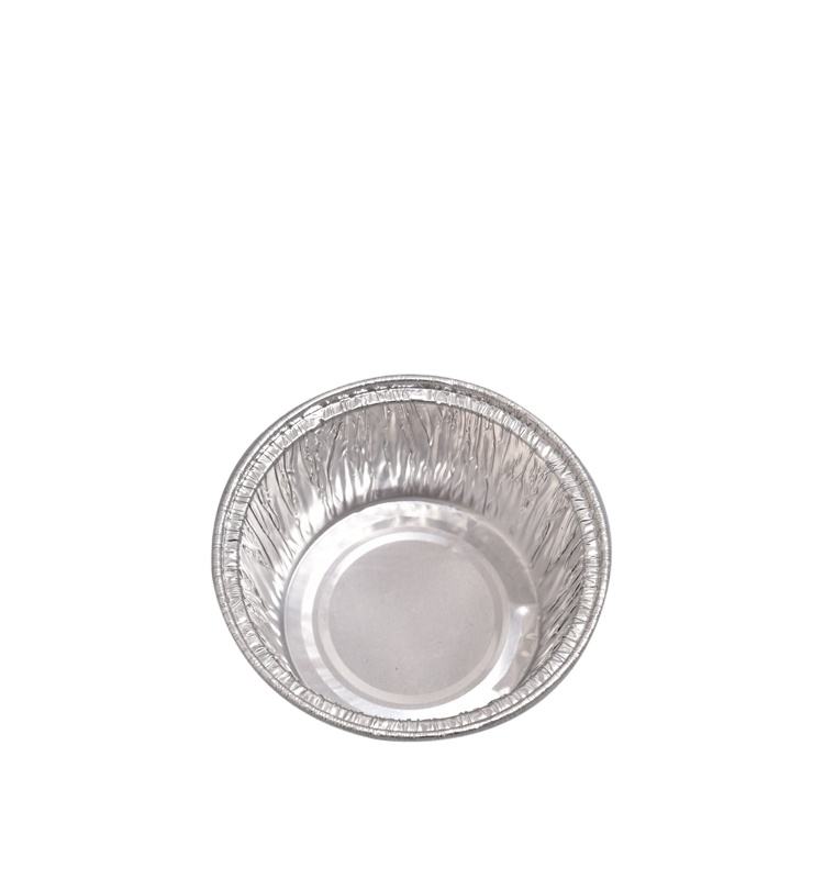 Round Aluminum Foil Containers with Cardboard Lid - 120ml for Baking & Takeout