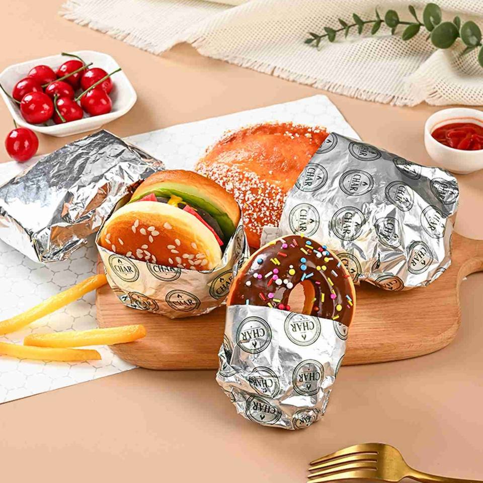 High Purity Catering Aluminum Foil with Custom Logo Tissue Paper Core