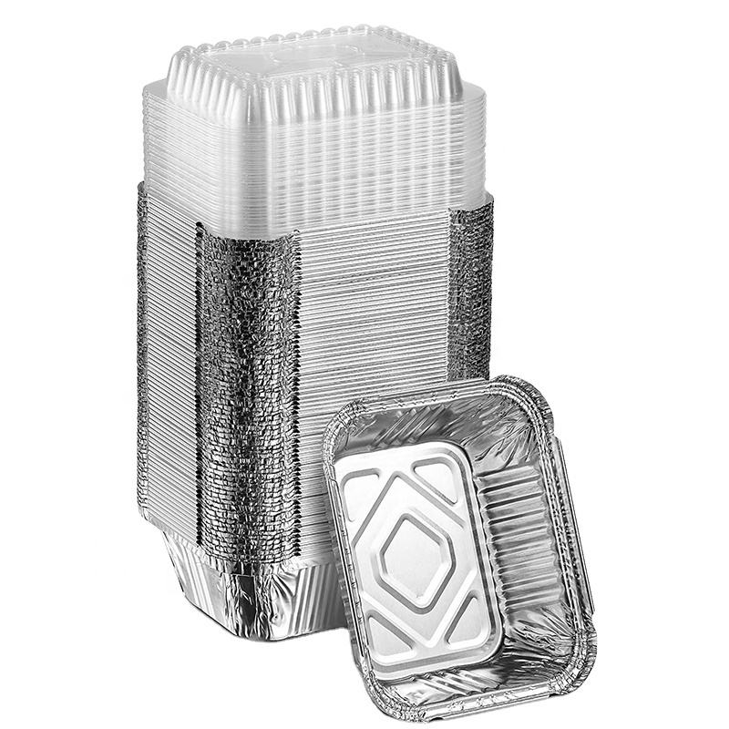 450ml Disposable Aluminum Foil Tray with Foil Lid for Catering & Baking