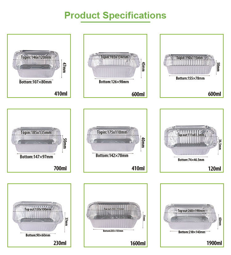 Eco-Friendly Aluminum Foil Bowls with Lids for Meal Prep & Takeout