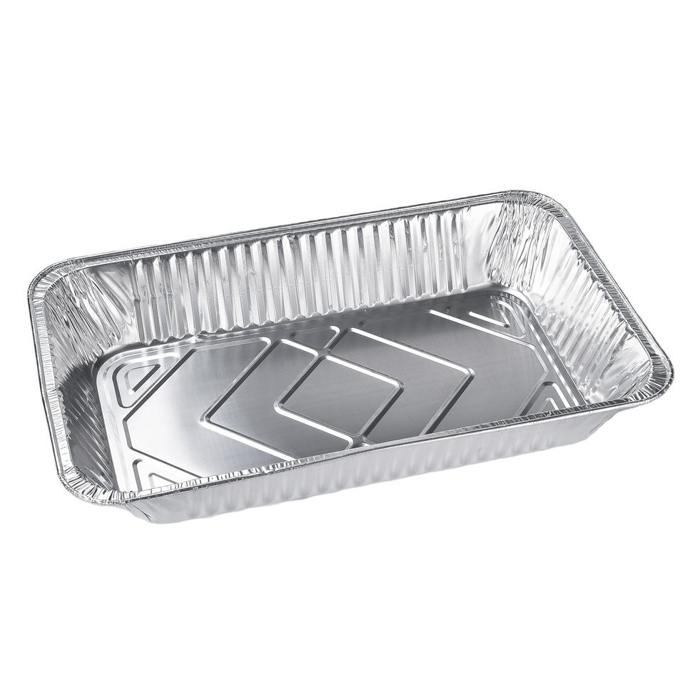 Heavy Duty Full Size Aluminum Steam Table Pans with Foil Lids (100g/120g/130g)