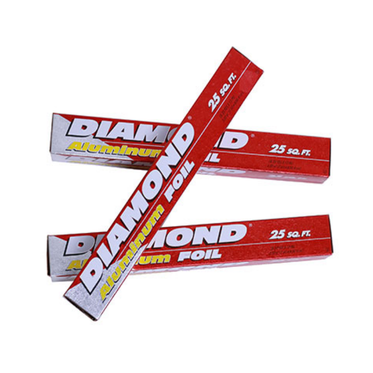 12 Micron Aluminum Foil Roll - 25/37.5 SQ FT for Food Packaging