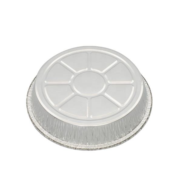 9-Inch Round Disposable Aluminum Foil Pie Pans with Lids for Baking, Air Fryer & Takeout
