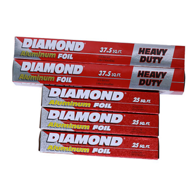 12 Micron Aluminum Foil Roll - 25/37.5 SQ FT for Food Packaging