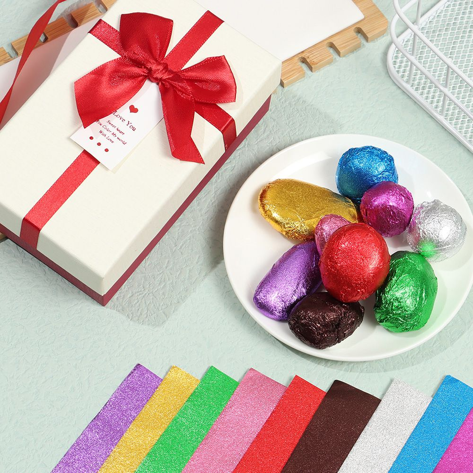 Custom Food-Grade Aluminum Foil Sheets for Chocolate Wrapping