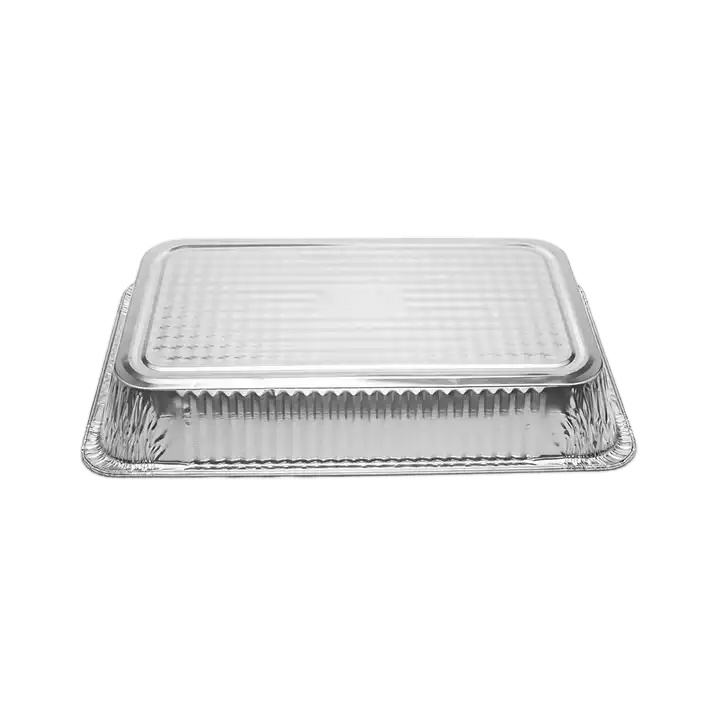 Heavy Duty Full Size Aluminum Steam Table Pans with Foil Lids (100g/120g/130g)
