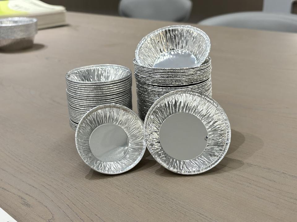 Eco-Friendly Aluminum Foil Egg Tart Cups for Baking & BBQ - Custom Logo