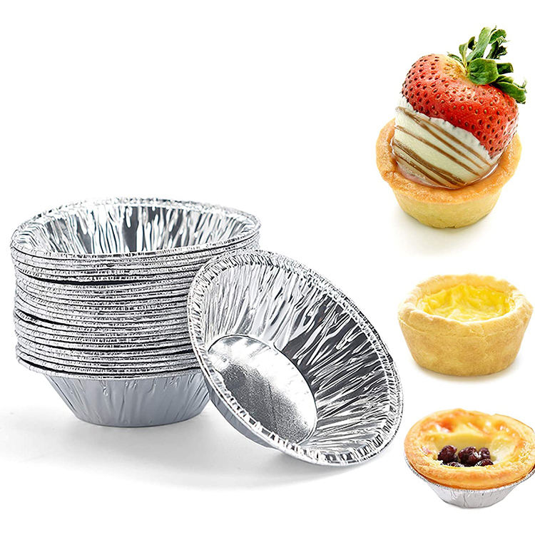 Disposable Round Aluminum Foil Baking Pans with Cardboard Lids