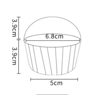 Gold & Silver Foil Double Wall Heat-Resistant Muffin Baking Cups 80ml