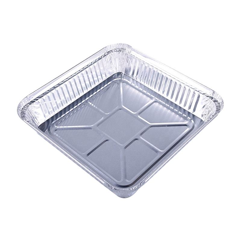 Eco-Friendly Aluminum Foil Serving & BBQ Grill Trays - Customizable, 1650ml