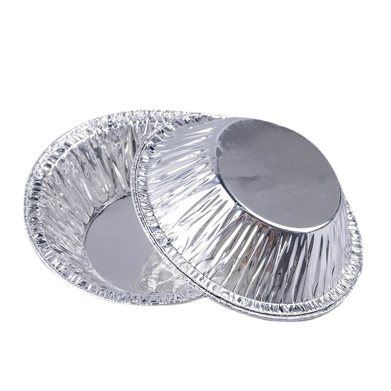 Disposable Round Aluminum Foil Baking Pans with Cardboard Lids