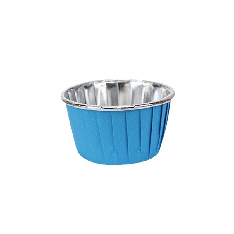 Curled Edge Rose Gold Aluminum Foil Cupcake Liners for Baking