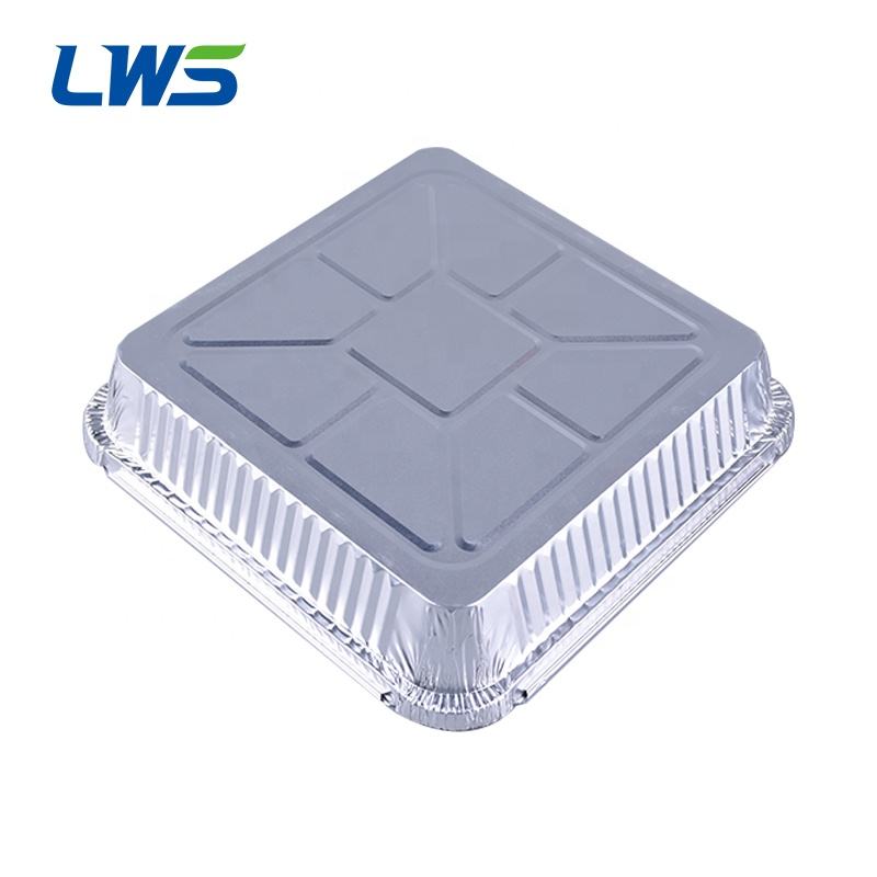 Eco-Friendly Aluminum Foil Serving & BBQ Grill Trays - Customizable, 1650ml