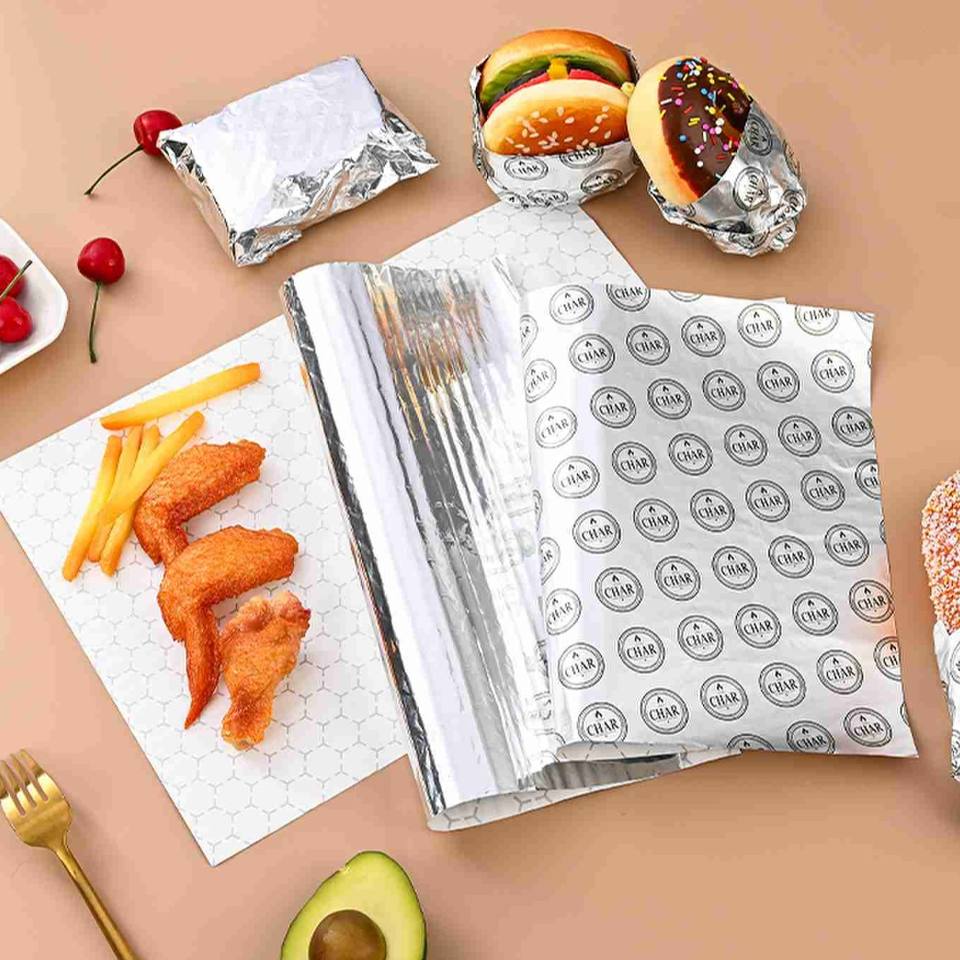 High Purity Catering Aluminum Foil with Custom Logo Tissue Paper Core