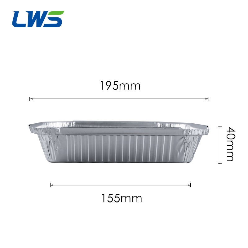 600ml Food Grade Aluminum Foil Bread Loaf Pan with Rectangular Lid