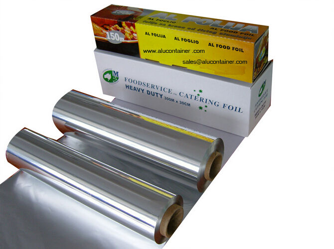 Embossed Aluminum Foil Roll 30cm x 5m – 8011 Alloy, Eco-Friendly