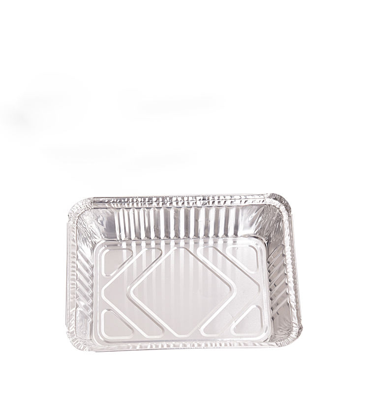 Rectangular Disposable Aluminum Foil Container with Lids - 1000ml Eco-Friendly Food Grade