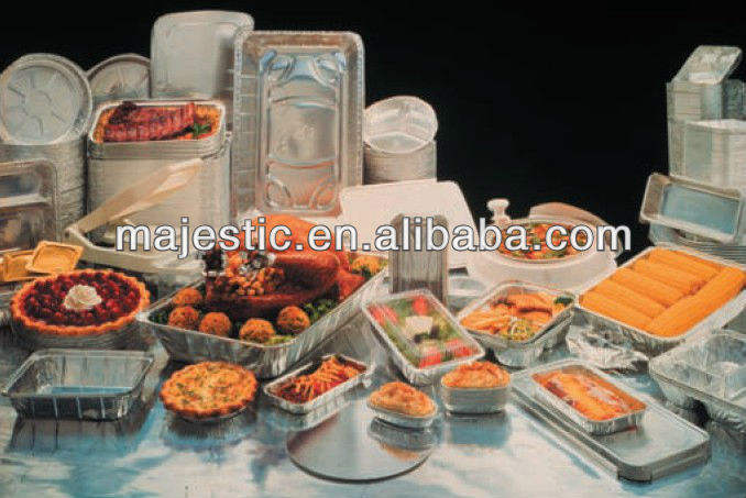 380ml Disposable Aluminum Foil Baking Cup with Lid - Eco-Friendly Mini Cake Pan