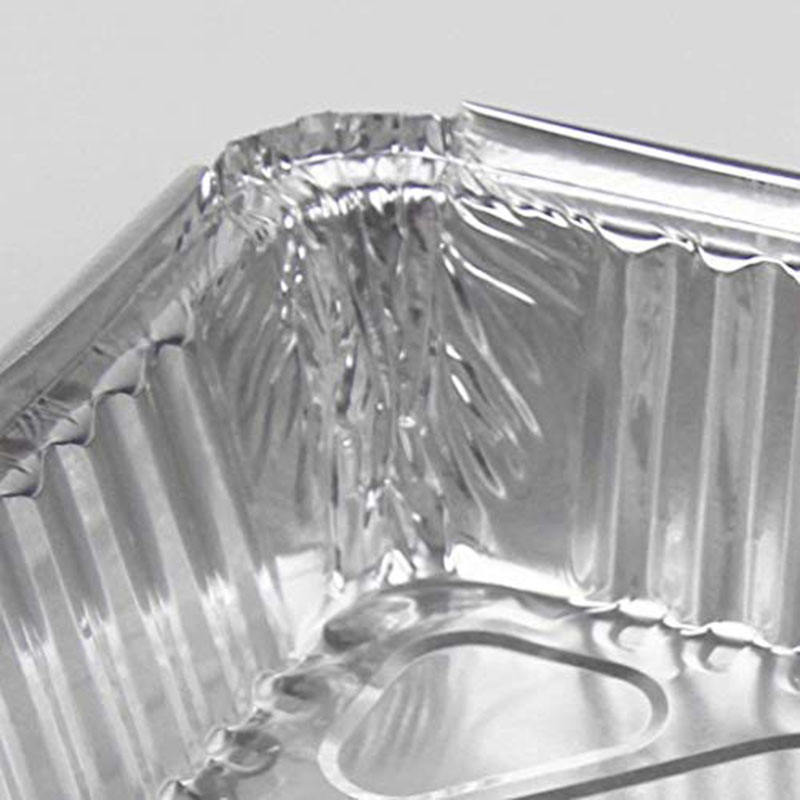 8.6x6.3x2 Inch Disposable Aluminum Foil Trays for Steam Table & Baking