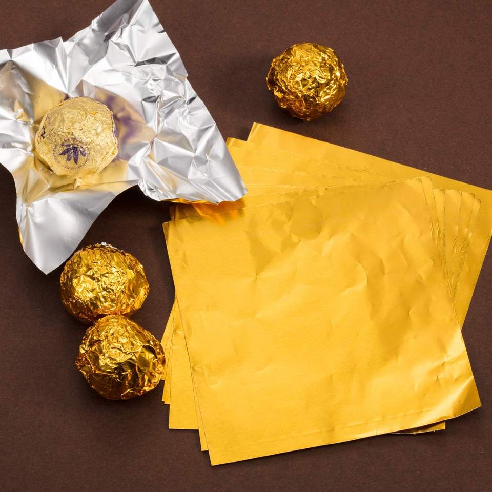 Custom Food-Grade Aluminum Foil Sheets for Chocolate Wrapping
