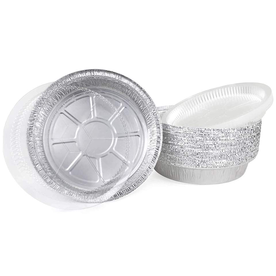 Durable Aluminum Foil Food Containers with Lids - Eco-Friendly Takeout Packaging