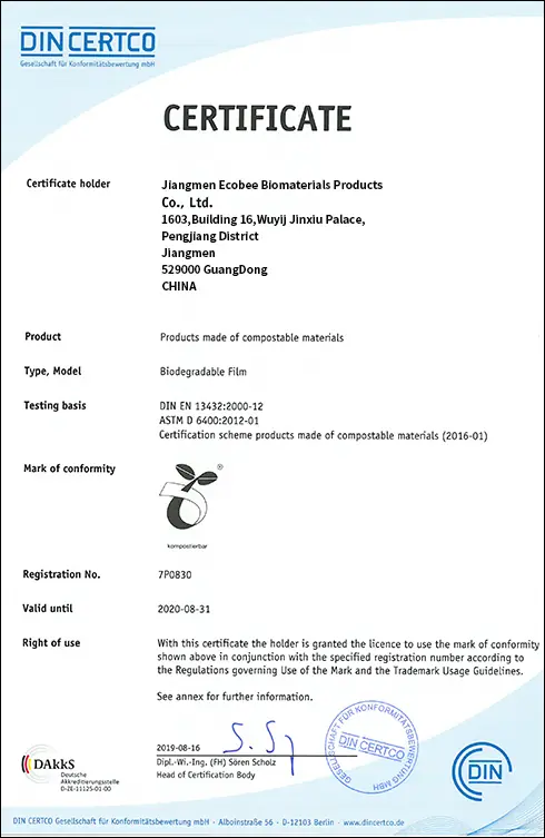 HACCP Food Safety Management System Certificate