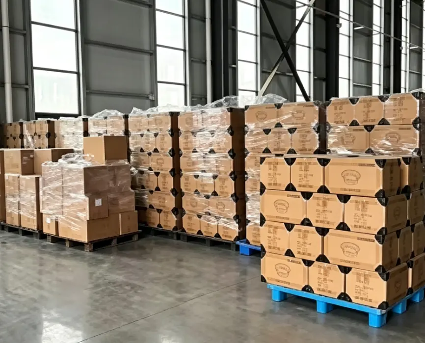 Finished goods warehouse ready for export